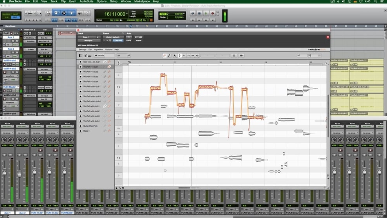 Open Clip in Melodyne Pro Tools